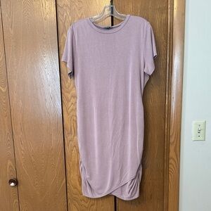 Express Light Mauve Short Sleeve Dress